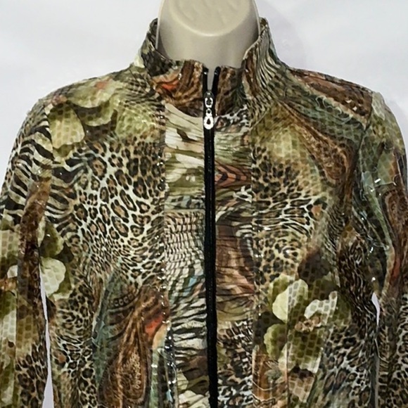 NWT, Erin London, Animal Print Jacket, Medium - Picture 1 of 12